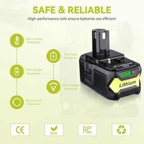 VANON 7000mAh Replacement for Ryobi 18V Battery 2Pack