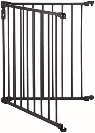 Toddleroo by North States - 3 In 1 Arched Décor Metal Superyard Baby Play Yard: 6 Panel Playpen, Baby Gate, or Extra Wide Baby Fence - Encloses Up to 10 Square Feet - 30 Inches Tall - Matte Bronze