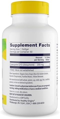 Healthy Origins CoQ10 200 mg, Kaneka Q10, 150 Softgels