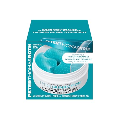 Peter Thomas Roth | Peptide Skinjection™ Expression Line Hydra-Gel Patches | Smoothing Peptide Eye Mask Patches for Fine Lines and Wrinkles