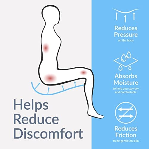 Sheepskin Ranch Natural Wool Wheelchair Seat Pad, Cushion for Tailbone, Sciatica, Skin Irritation, Discomfort & Back Pain Relief, Suitable as Office Chair, Wheelchair & Seat Cushion, Made in The USA