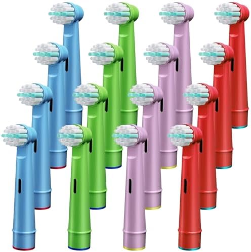 Electric Toothbrush Replacement Heads 16 Pack/Compatible Oral B Braun Replacement Brush Heads/Compatible Oral B Replacement Brush Heads