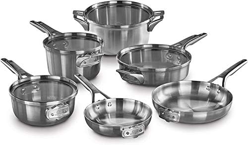 Calphalon Premier Space-Saving Stainless Steel Pots and Pans