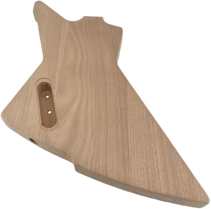 Yinfente DIY Guitar Kit With Mahogany Body Mahogany Neck With Rosewood Fretboard 6 String DIY Electric Guitar Kit With All Components To Build Your