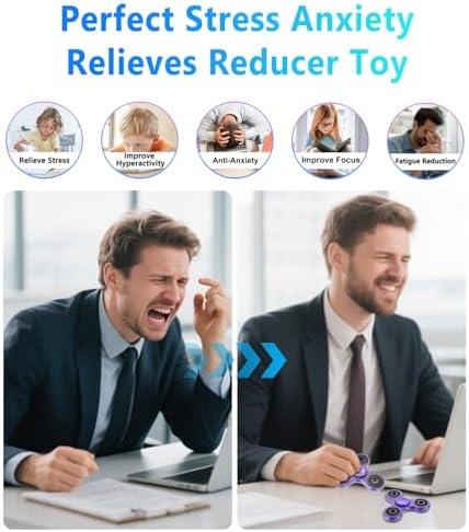 ATESSON Fidget Spinner Metal Fidget Spinners Toy Adults Kids