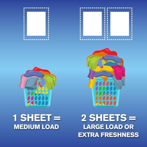 ARM & HAMMER Fabric Softener Dryer Sheets, Mountain Rain, 144 Count | Softens Clothes, Reduces Static Cling, Essential Oil Infused