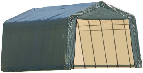 ShelterLogic 72444 Green 12'x24'x8' Peak Style Shelter