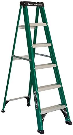 Louisville Ladder 4-Foot Fiberglass Step Ladder, 225-Pound Load Capacity, Type II, FS4004
