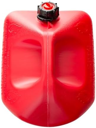 Midwest Can 6610 Safe-Flo Auto Shut Off 6 Gallon Gas Can – Durable Fuel Containers with FlameShield Safety System & Quick-Flow Spout - Red - 4 Pack