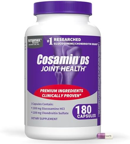 Nutramax Cosamin DS Joint Supplement, Glucosamine Chondroitin, 180 Capsules