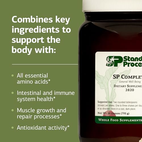 Standard Process SP Complete - Powder Supplement to Aid Muscle Growth & Repair - Immune Health Support with Brussels Sprouts & Calcium - Whole