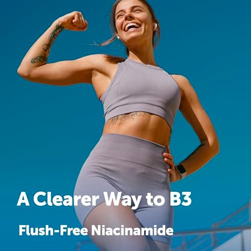 Vitamin B3 Niacinamide 500mg Per Capsule, 400 Capsules | 1,000mg Flush Free Niacin Per Serving, Essential B Vitamin Supplement | Non-GMO, Gluten Free