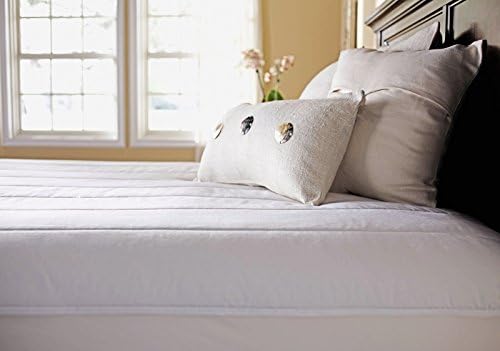 Sunbeam Heated Mattress Pad | Quilted Polyester, 10 Heat Settings , White , King - MSU3GKS-P000-12A00