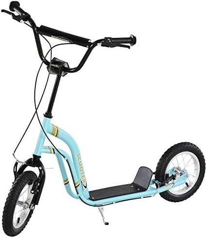 Aosom Kick Scooter with Dual Caliper Brakes Ages 5+ Max Load 220lbs