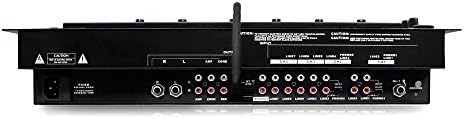 Pyle 6 Channel Mixer, Bluetooth DJ Controller, Stereo Mixer, Professional Sound System, LED Illumination, Mixer Digital Audio, Digital Mixing System