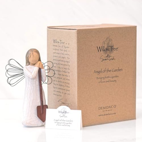 Willow Tree Angel of The Spirit, Sculpted Hand-Painted Figure | Hand-Painted Angel Figurine, Celebrating Friendship, Nature and Everyday Blessings, Sculpted by Artist Susan Lordi