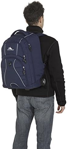 High Sierra Freewheel Wheeled Laptop Backpack, True Navy, 20.5 x 13.5 x 8-Inch