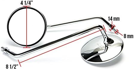 Prima Mirrors, Long Chrome - Buddy