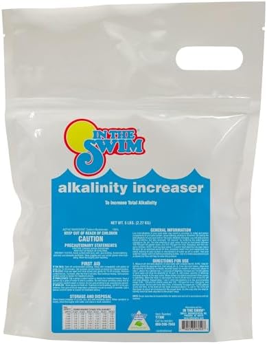 In The Swim Alkalinity Increaser for Swimming Pools - 25 Pounds | 100% Sodium Bicarbonate - Raises Alkalinity and Balances pH Levels in your Swimming Pool Water