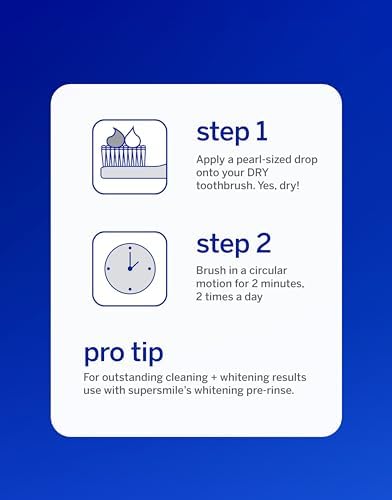 Supersmile Professional Whitening System, Toothpaste + Accelerator, 4.2 Oz | 2-Step Calprox® System, Whitens Up to 7 Shades in 7 Days
