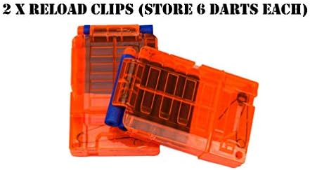 Tactical Vest Accessories Set for Nerf N-Strike Elite Series with 20 Refill Darts, 2 Quick Reload Clips, Wrist Ammo Holder, Safety Glasses