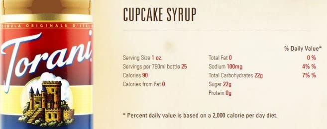 Torani Cupcake Syrup, 750 ml