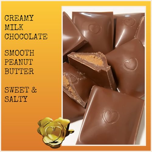 Chocolove Salted Caramel Chocolate Bars | 55% Cocoa | Silky Caramel with a Hint of Salt | Made with Premium Chocolate | Non-GMO, & Gluten-Free, 3.2 oz Bar (10 Pack)