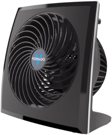 Vornado 573 Compact Flat Panel Air Circulator Fan, 3 Speeds, Moves Air 60 Feet, Fan for Bedroom, Home, Office, Black