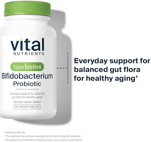 Hyperbiotics Vital Nutrients Bifidobacterium Probiotic | 7 Targeted Strains | Supports Immune and Digestive Health for Older Adults | Shelf-Stable