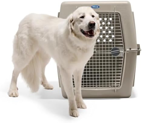 Petmate Ultra Vari Dog Kennel - Portable Crate for Extra Large Dogs 90-125 lbs - Airline-Friendly - Heavy-Duty Plastic Shell - For Home and Travel