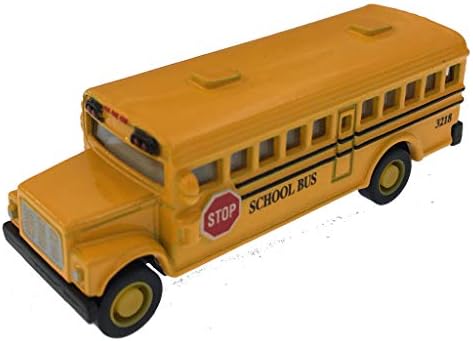 KiNSFUN Classic Mini School Bus 2.5 Inches Die Cast Metal Model