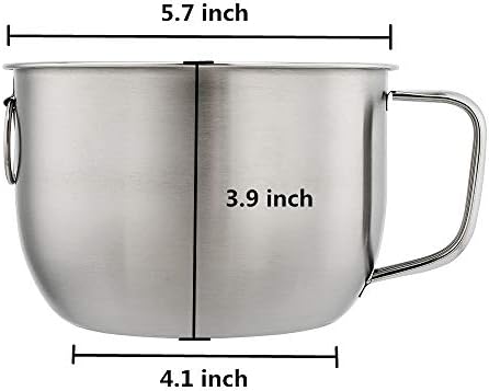 18/8 Stainless Steel Leak Proof Food Storage Container with Handle and Lid, Snack Bowl, Stainless Steel Bento Lunch Box, Soup Bowl, Noodle Pot