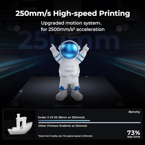 Creality Ender 3 V3 SE 3D Printer Bundle with PLA Filament 4 Packs（Black+White+Red+Blue）