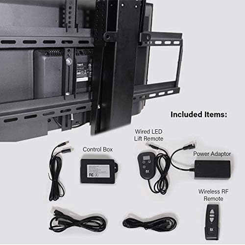 Touchstone Valueline 30003 Smart Motorized TV Lift for 26–50” TVs – Pop-Up Cabinet Mount, Alexa & Google Enabled, 5-Year Warranty, 28” Travel, 170 lb Capacity, RF & Wired Remotes