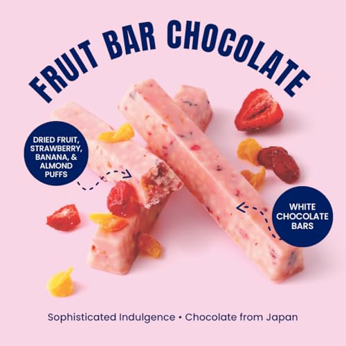 ROYCE' Nut Bar Chocolate - Chocolate Bar with Nuts| Gourmet Snack for Gifting & Indulging | Japanese Chocolate Bar from Hokkaido (12 Pieces of Chocolate)