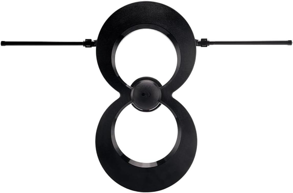 Antennas Direct ClearStream 2V Indoor Outdoor TV Antenna UHF VHF Multi-Directional, 60+ Mile Range, 4K 8K UHD, NEXTGEN TV – w/Reflector, 20-inch Mast