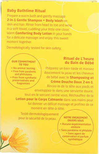 Weleda Baby Calendula Body Lotion and Shampoo-Body Wash Bundle, 6.8 Fluid Ounce (Pack of 2), Plant Rich Baby Care with Calendula and Sweet Almond Oil