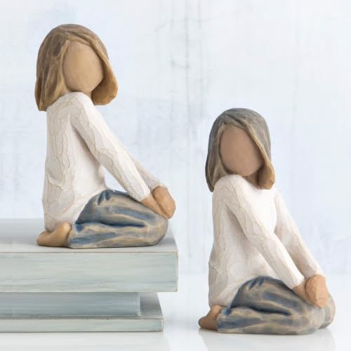 Willow Tree Joyful Child (Darker Skin), Sculpted Hand-Painted Figure | Celebrates a Child's Spirit, Family Grouping Keepsake