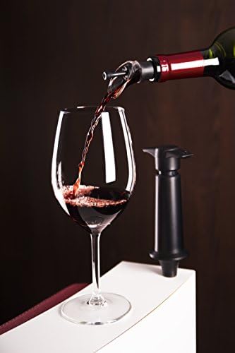 Vacu Vin Wine Pump, Plastic, 5 x 8.3 x 22 cm Black