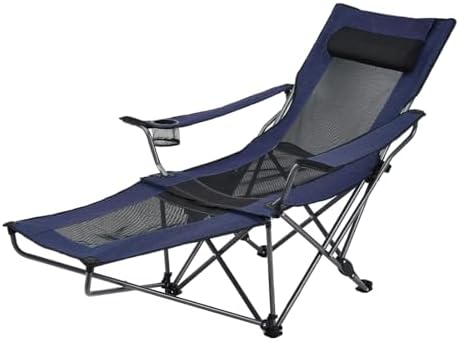 OUTDOOR LIVING SUNTIME Camping Folding Portable Mesh Chair with Removabel Footrest…