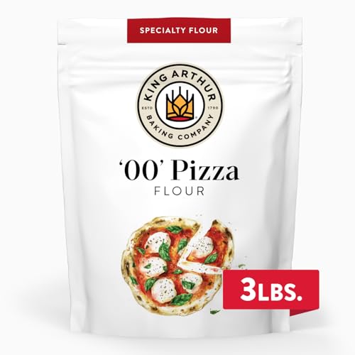 King Arthur 00 Pizza Flour, Non-GMO Project Verified, 100% American Grown Wheat, 3 lb Bag