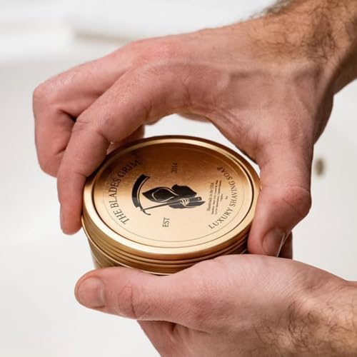 The Blades Grim – Luxury Shave Soap, Handmade in the USA (Smolder, 4oz)