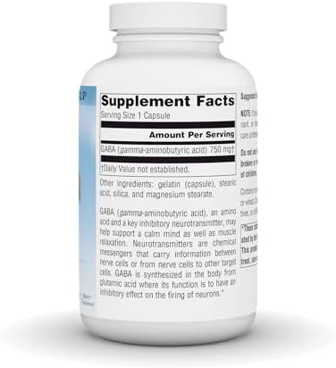 Source Naturals Serene Science GABA, for a Calm Mind, 750mg - 45 Capsules