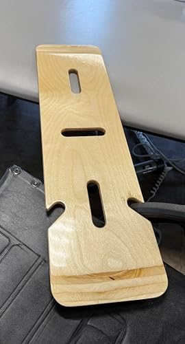 Transfer Board and Slide Board for Wheelchair - 30 Inch Solid Wood Sliding Board with 3 Hand Holds - Patient Transfer Board for Bed, Car