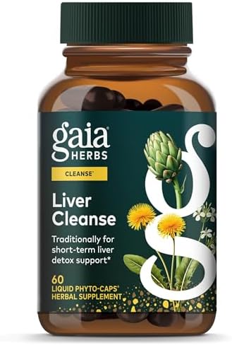 Gaia Herbs Liver Cleanse - Liver Health Support Herbal Supplement with Milk Thistle, Burdock, Turmeric