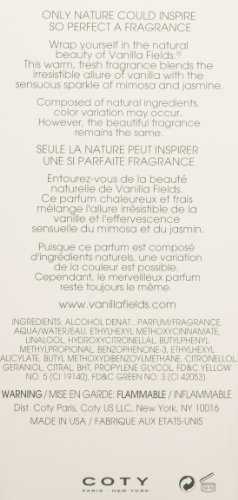 Vanilla Fields Cologne Spray, Vegan Formula, Perfume, Enticing Flower Notes, 0.75oz