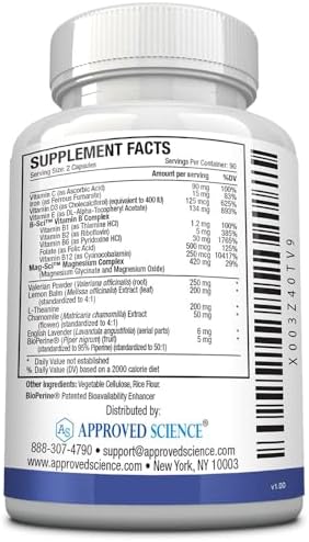Approved Science Restlex for Restless Legs – Magnesium Glycinate for Calm Legs and Restful Legs – Natural Itching, Crawling
