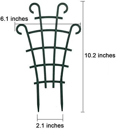 UWIOFF Trellis for Potted Plants, 4Pcs Stackable Small Indoor Plant Trellis
