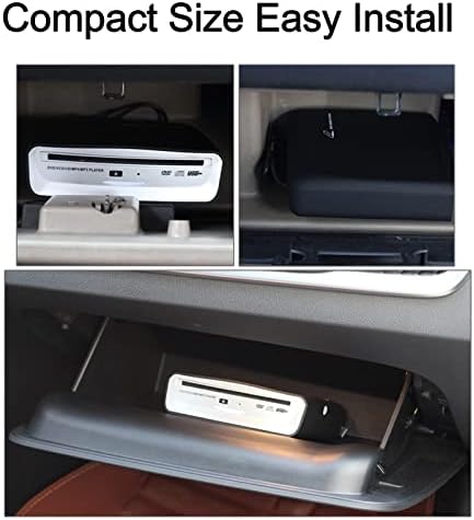 USB External Car Universal CD Player USB Connection Portable CD Player for Car Android Navigation/TV/MacBook pro/Laptops Desktops with Plug and Play