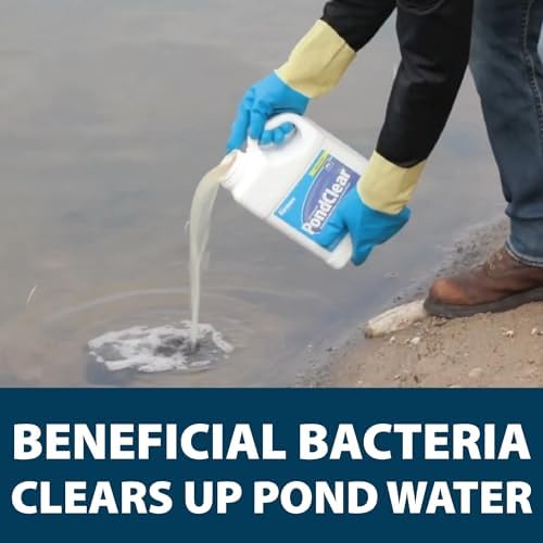 Airmax PondClear Packets Beneficial Bacteria Pond Clarifier, 24 Count | Enzyme Clarifier with EcoBoost PRx to help clear and clean pond and lake water while remaining safe for fish